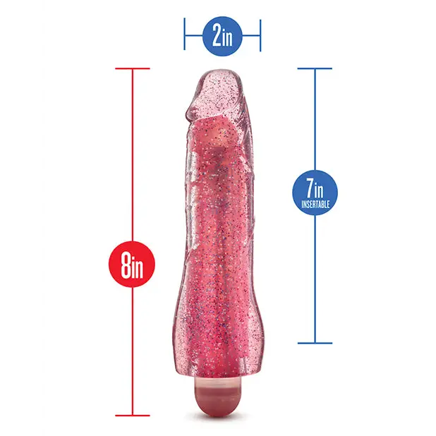 Blush Glow Dicks Glitter Vibrator Molly - Pink - Vibrators