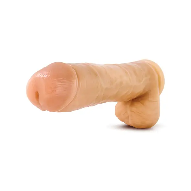 Blush Hung Rider Hammer 10’’ Dildo w/Suction Cup - Flesh - Dongs & Dildos