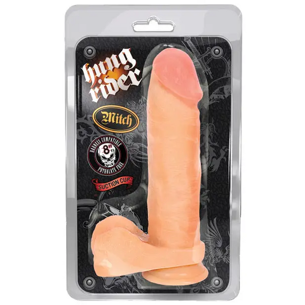 Blush Hung Rider Mitch 8’’ Dildo w/Suction Cup - Flesh - Dongs & Dildos