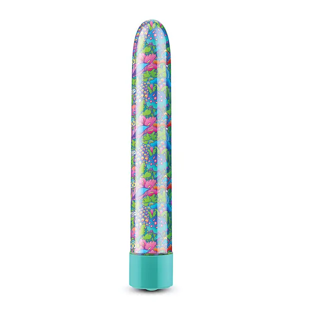 Blush Limited Addiction Floradelic Rechargeable Vibe - Aqua - Vibrators