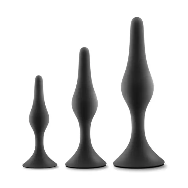 Blush Luxe Beginner Plug Kit - Black - Anal Products