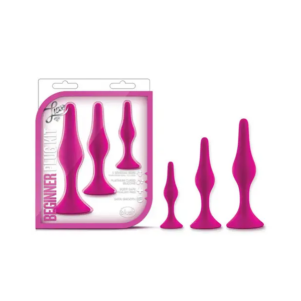 Blush Luxe Beginner Plug Kit - Pink - Anal Products