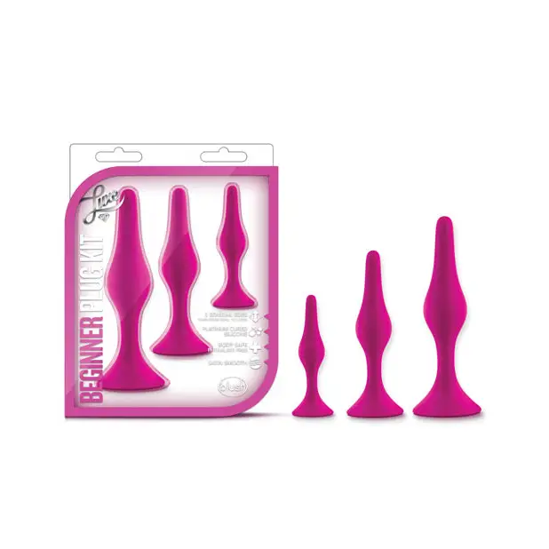 Blush Luxe Beginner Plug Kit - Pink - Anal Products
