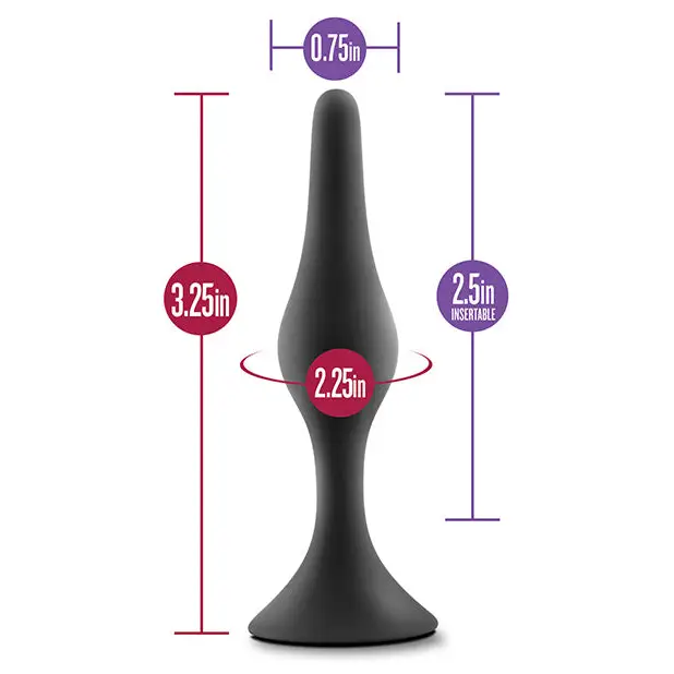 Blush Luxe Beginner Plug Small - Black - Anal Products