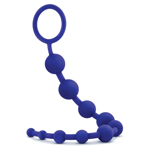 Blush Luxe Silicone Beads 10 - Purple - Anal Products