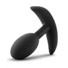 Blush Luxe Wearable Vibra Slim Plug Small - Black - Anal Products