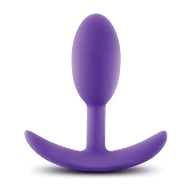Blush Luxe Wearable Vibra Slim Plug Small - Purple - Anal Products