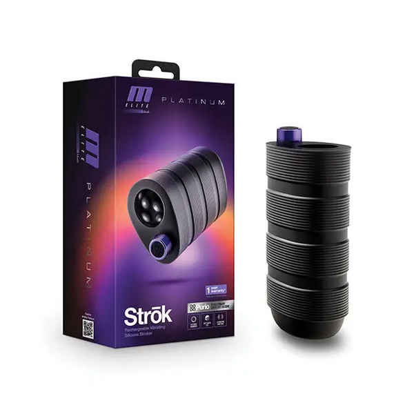Blush M Elite Platinum Strok - Black - Dolls & Masturbators