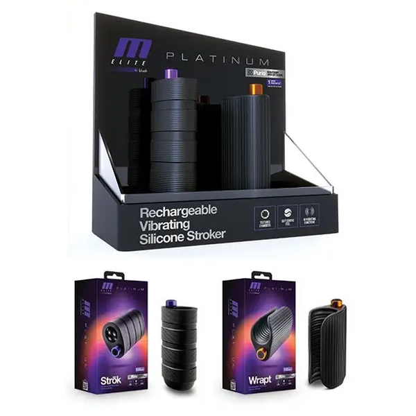 Blush M Elite Platinum Vibrating Merchandising Kit