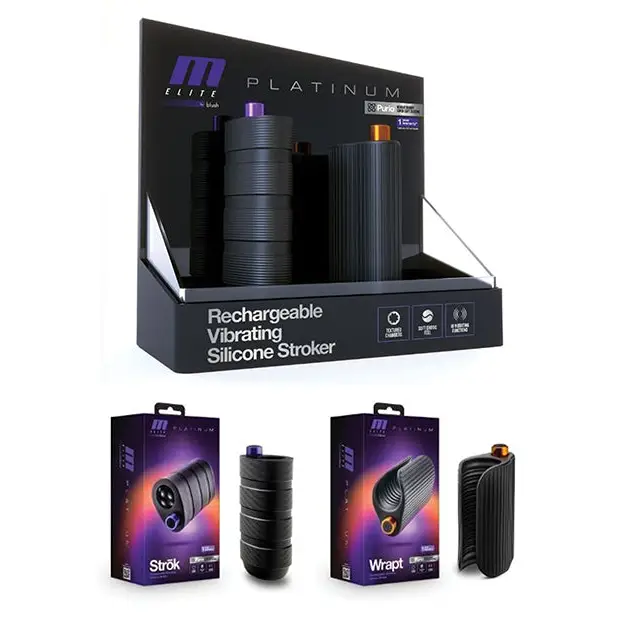 Blush M Elite Platinum Vibrating Merchandising Kit