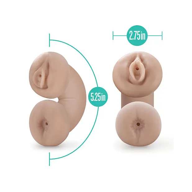 Blush M for Men Soft and Wet Double Trouble Glow in the Dark - Ivory - Dolls & Masturbators