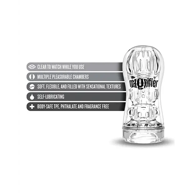 Blush M for Men Soft and Wet Magnifier Stroker - Clear - Dolls & Masturbators