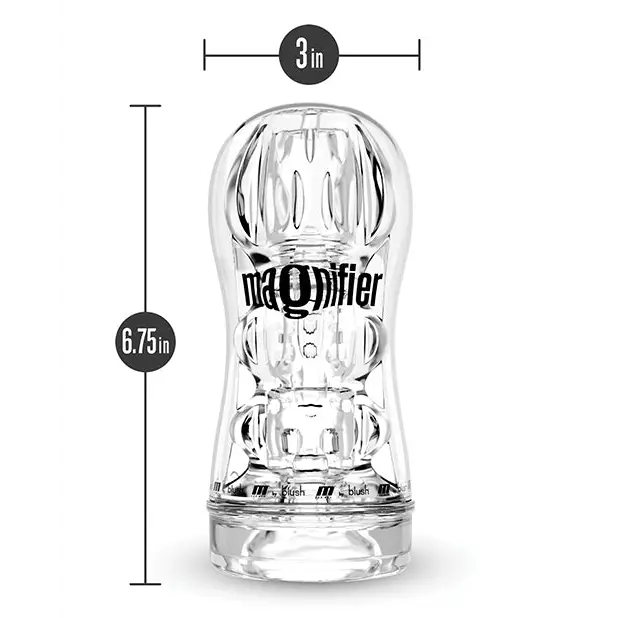Blush M for Men Soft and Wet Magnifier Stroker - Clear - Dolls & Masturbators