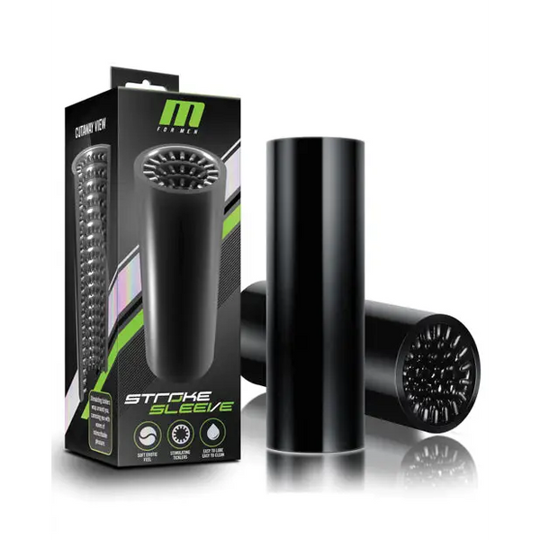 Blush M for Men Stroke Sleeve - Black - Dolls & Masturbators
