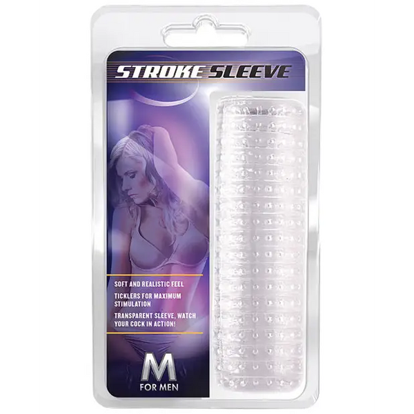 Blush M for Men Stroke Sleeve - Clear - Dolls & Masturbators