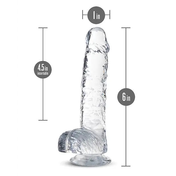 Blush Naturally Yours 6’’ Crystalline Dildo - Diamond - Dongs & Dildos