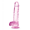 Blush Naturally Yours 6’’ Crystalline Dildo - Rose - Dongs & Dildos