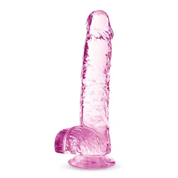 Blush Naturally Yours 6’’ Crystalline Dildo - Rose - Dongs & Dildos