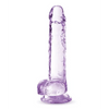 Blush Naturally Yours 7’’ Crystalline Dildo - Amethyst - Dongs & Dildos