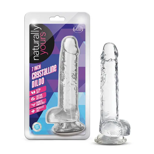 Blush Naturally Yours 7’’ Crystalline Dildo - Diamond - Dongs & Dildos