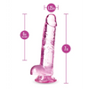 Blush Naturally Yours 7’’ Crystalline Dildo - Rose - Dongs & Dildos