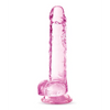 Blush Naturally Yours 7’’ Crystalline Dildo - Rose - Dongs & Dildos