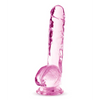 Blush Naturally Yours 8’’ Crystalline Dildo - Rose - Dongs & Dildos