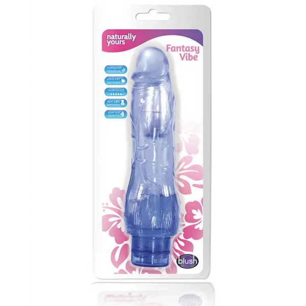 Blush Naturally Yours Fantasy Vibe - Blue - Vibrators