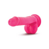 Blush Neo 6’’ Dual Density Cock w/Balls - Neon Pink - Dongs & Dildos
