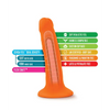 Blush Neo Dual Density 6’’ Cock - Neon Orange - Dongs & Dildos