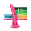 Blush Neo Elite 7.5’’ Silicone Dual Density Cock w/Balls - Neon Pink - Dongs & Dildos