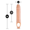 Blush Performance Plus 10’’ Silicone Cock Sheath Penis Extender - Flesh - Penis Enhancement