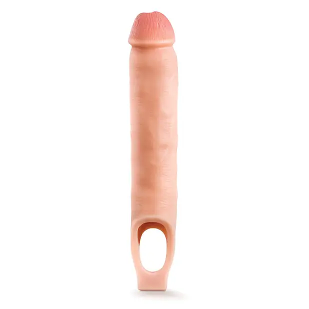 Blush Performance Plus 11.5’’ Silicone Cock Sheath Penis Extender - Flesh - Penis Enhancement