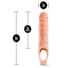 Blush Performance Plus 9’’ Silicone Cock Sheath Penis Extender - Flesh - Penis Enhancement