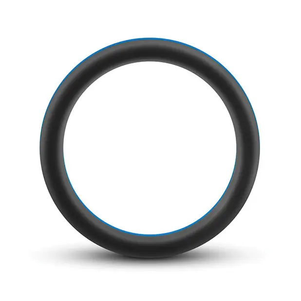 Blush Performance Silicone Go Pro Cock Ring - Black/Blue - Penis Enhancement