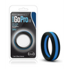 Blush Performance Silicone Go Pro Cock Ring - Black/Blue - Penis Enhancement