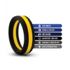 Blush Performance Silicone Go Pro Cock Ring - Black/Gold - Penis Enhancement