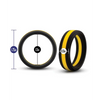 Blush Performance Silicone Go Pro Cock Ring - Black/Gold - Penis Enhancement