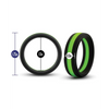 Blush Performance Silicone Go Pro Cock Ring - Black/Green - Penis Enhancement