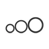 Blush Performance VS4 Pure Premium Silicone Cockring Set - Black - Penis Enhancement