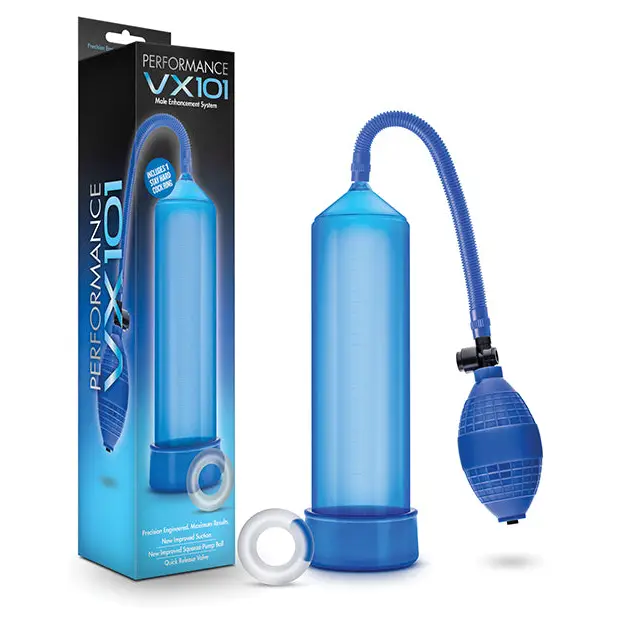 Blush Performance VX101 Male Enhancement Pump - Blue - Penis Enhancement