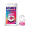 Blush Play with Me Arouser Vibrating C-Ring - Pink - Penis Enhancement