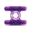 Blush Play With Me Double Play Dual Vibrating Cockring - Purple - Stimulators