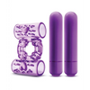 Blush Play With Me Double Play Dual Vibrating Cockring - Purple - Stimulators