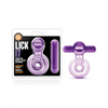 Blush Play with Me Lick it Vibrating Double Strap Cockring - Purple - Stimulators