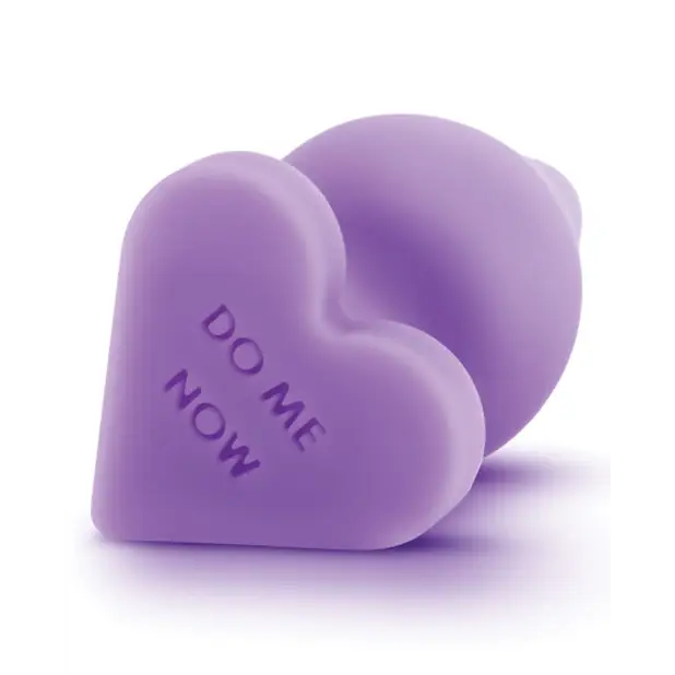 Blush Play With Me Naughty Candy Heart Do Me Now Plug - Purple - Anal Products