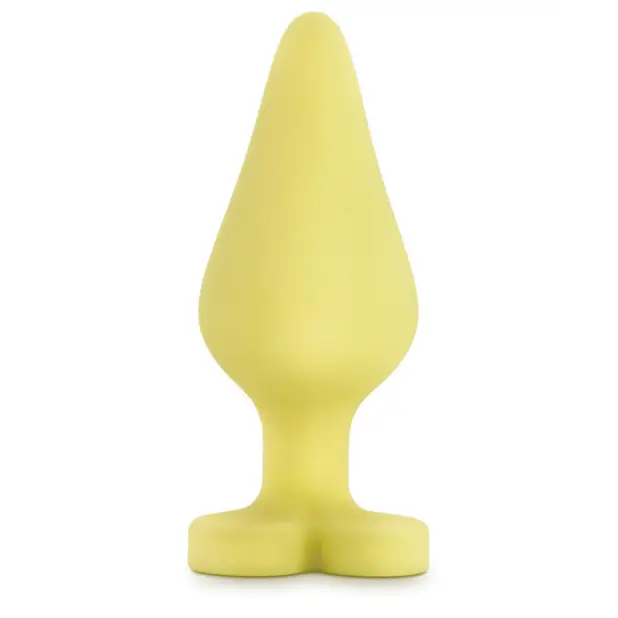 Blush Play With Me Naughty Candy Heart Spank Me Plug - Yellow - Anal Products