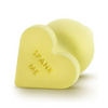 Blush Play With Me Naughty Candy Heart Spank Me Plug - Yellow - Anal Products