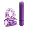 Blush Play With Me the Player Vibrating Double Strap Cockring - Purple - Stimulators