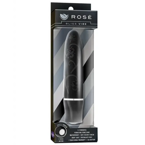 Blush Rose Bliss Vibe - Black - Vibrators